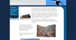 Desktop Screenshot of coloradoquarries.com