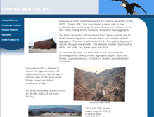 Tablet Screenshot of coloradoquarries.com